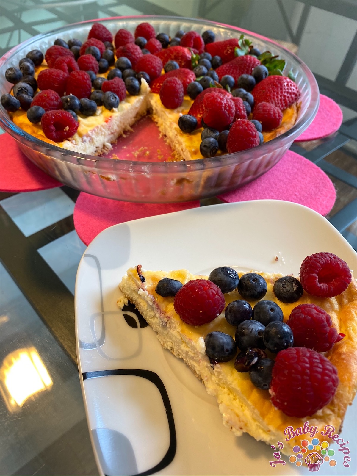 Baby Friendly baked cheesecake