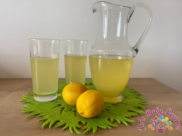 Baby friendly home made lemonade