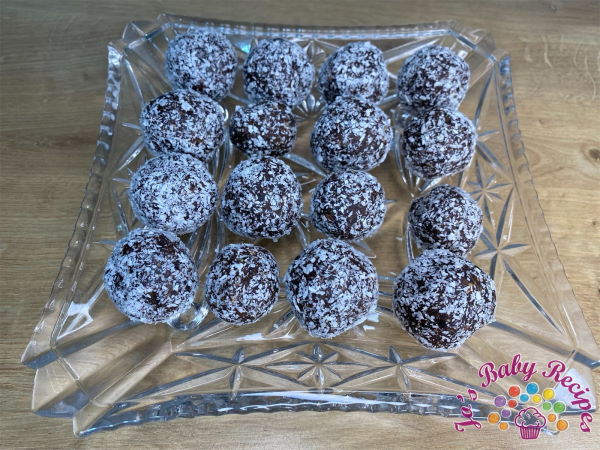 Candies with peanut butter and carob without baking for babies