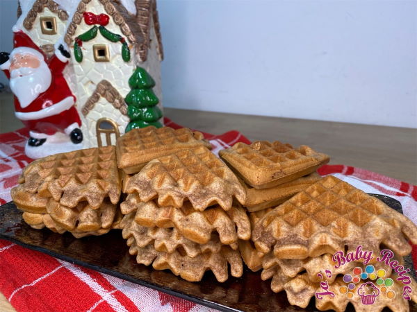 Gingerbread waffles for babies
