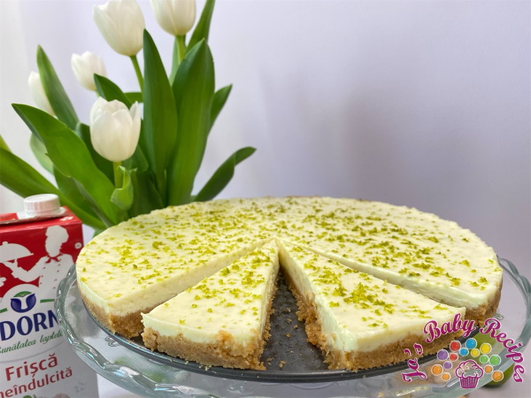 Tart with lime and condensed milk