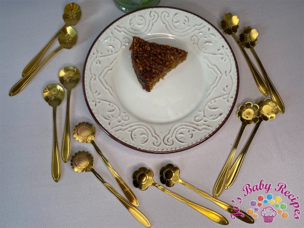 Set of 2 teaspoons Flower, golden, stainless steel, Flower-Spoon-F-Gold