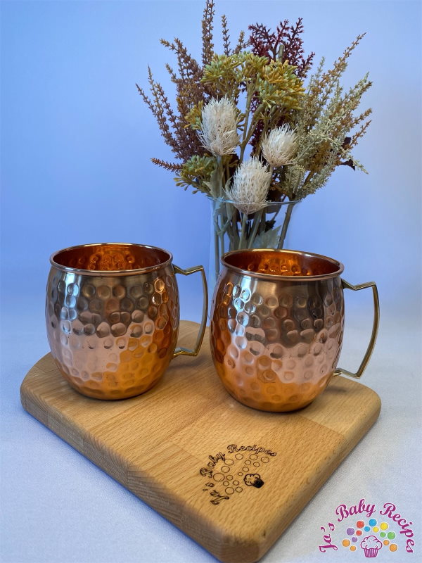 Set of 2 cups copper, CC2