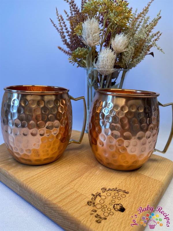 Set of 2 cups copper, CC2